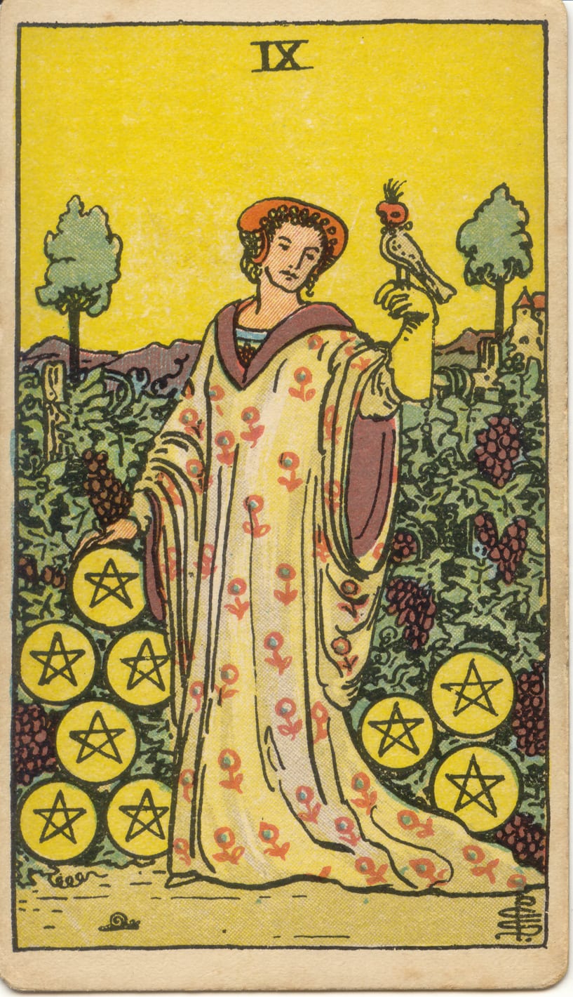 Nine Of Pentacles